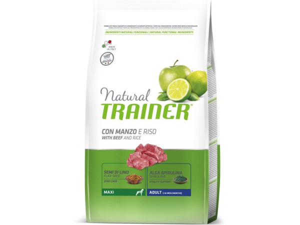 TRAINER Natural Maxi Adult hovězí a rýže 12kg