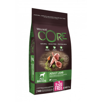 Wellness Core Dog jehnečí 10+2kg