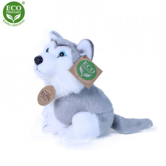 Plyšový pes husky 16 cm ECO-FRIENDLY