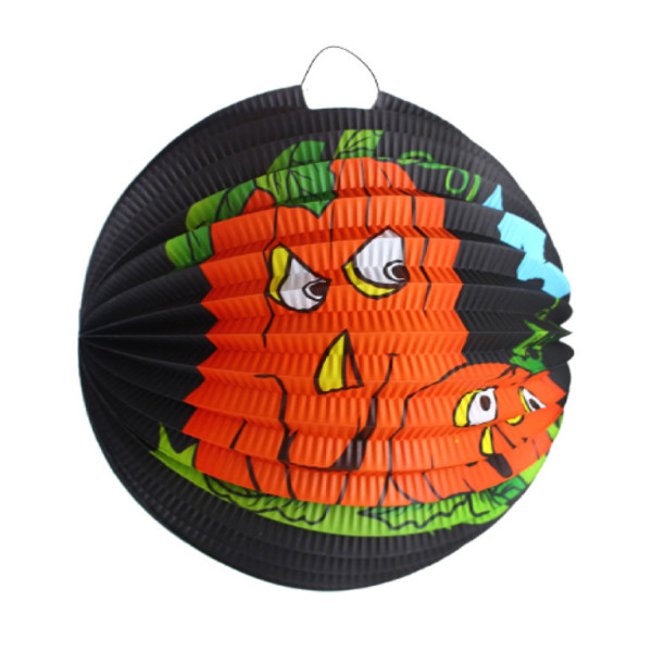 Lampion Halloween dýně 25 cm se svítící hůlkou 50 cm