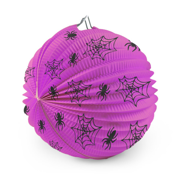 Lampion Halloween pavouci 25 cm