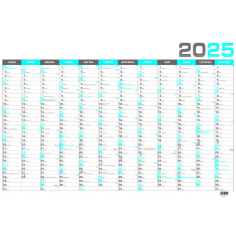 Nástěnný roční kalendář B1 - modrý