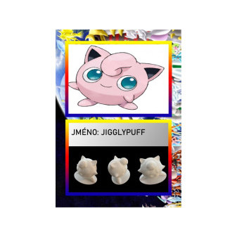 3D figurka pokemona: JigglyPuff Hráčská karta