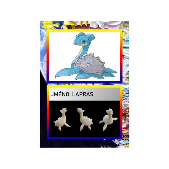 3D figurka pokemona: Lapras Hráčská karta