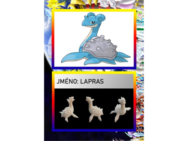 3D figurka pokemona: Lapras Hráčská karta