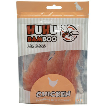 Huhubamboo Excellent - Sušená kuřecí prsa 75g [%nl%]Exp.: 11/2024