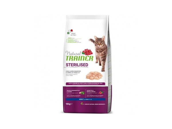 Trainer Natural Cat Sterilised drůbeží maso 10kg