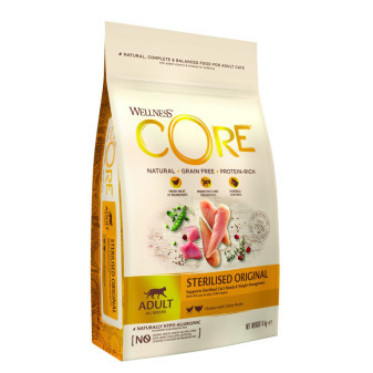 Wellness Core Cat Original Adult Sterilised krůta a kuře 4kg