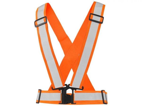 Reflexní elastický KŘÍŽ CROSS BELT, oranžový