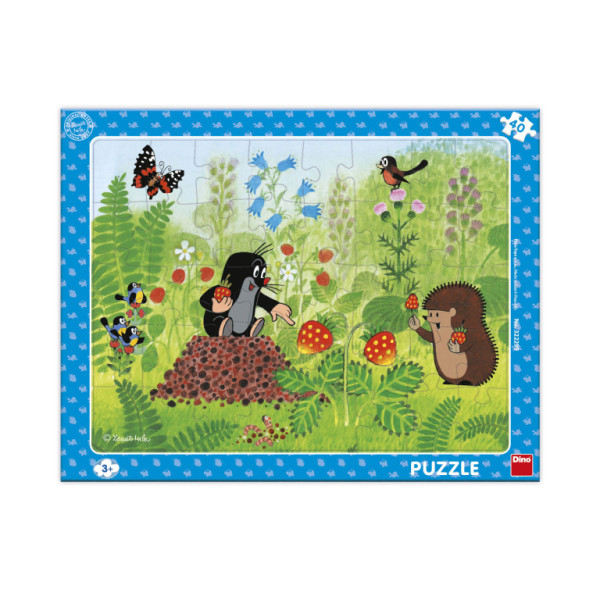 Puzzle deskové 40 KRTEK A JAHODY