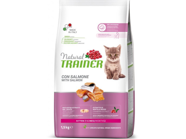 Trainer Natural Cat Kitten losos 1,5kg