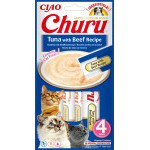 Churu cat masové pyré - tuňák, hovězí 56g