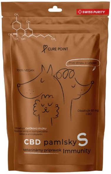 Curepoint CBD pamlsek Immunity S 100g