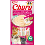 Churu cat masové pyré - tuňák, krevety 56g