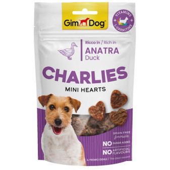 GIMDOG Charlies Mini Hearts kachní 70g