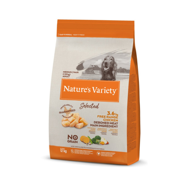 Nature´s variety selected pro střední psy s kuřecím  12kg