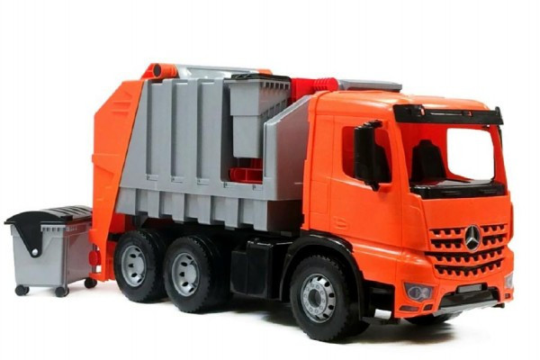 Auto popelář plast 72cm 3-osý Mercedes Actros v krabici