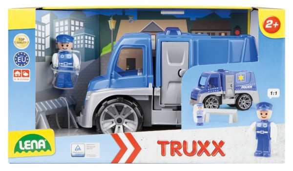 Auto Truxx policie plast 29cm s figurkou v krabici 39x22x16cm 24m+