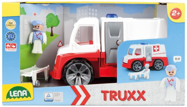 Auto Truxx sanitka plast 29cm s figurkou v krabici 39x22x16cm 24m+