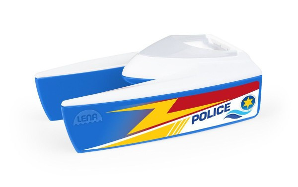 Boaties loď policie plast 17cm v sáčku 24m+