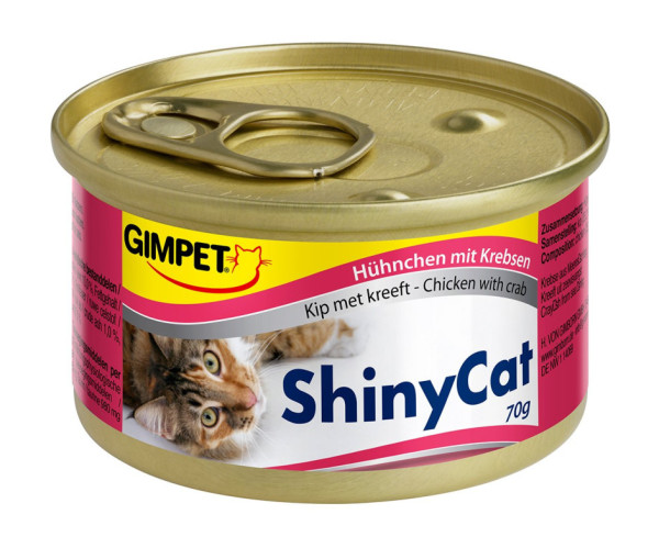 Konzerva ShinyCat kuře+krab 70g