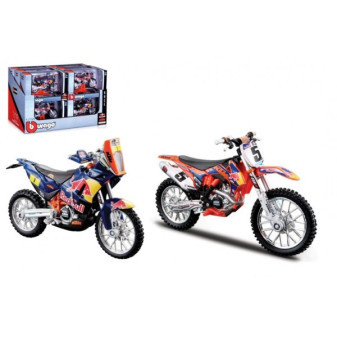 Motorka Bburago 1:18 Red Bull Race 11cm kov/plast 2 druhy v krabičce 17x11x7cm 12ks v boxu