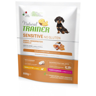 Trainer Natural Sensitive No gluten Puppy&Jun Mini losos 800g