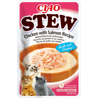 Kapsička Churu Cat Stew - kuře, losos 40g