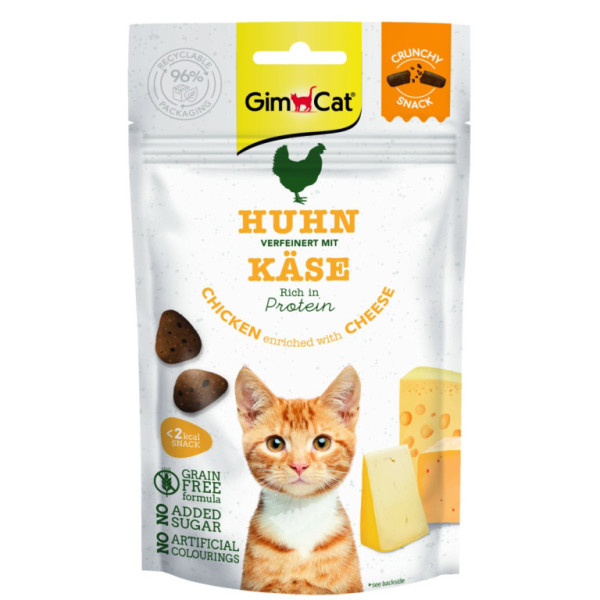 GimCat Crunchy Snack chicken and cheese 50g