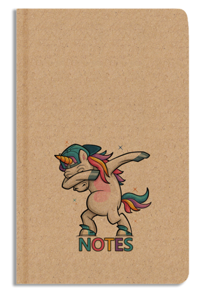 Notes linkovaný - A5 - kraft - Unicorn