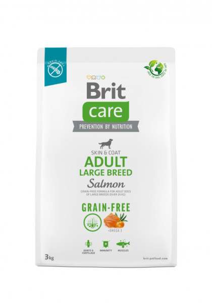 Brit Care Dog Grain-free Adult Large Breed - salmon and potato, 3kg EXP 04/25