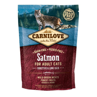 Carnilove Cat Grain Free Salmon Adult Sensitive&Long Hair 400g