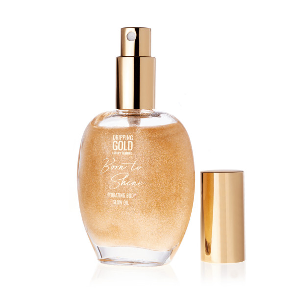 Dripping Gold Born to Shine Hydratační olej na tělo se třpytkami Zlatý, 50ml