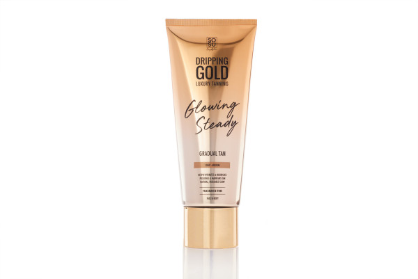 Dripping Gold Glowing Steady Samoopalovací krém Gradual Tan light/medium, 200ml