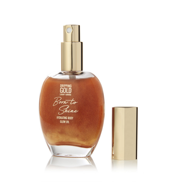 Dripping Gold Born to Shine Hydratační olej na tělo se třpytkami Bronzový, 50ml