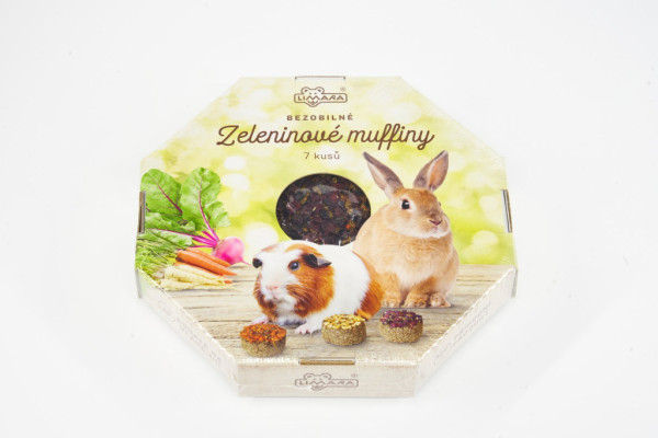 Bezobilné zeleninové muffiny 350g