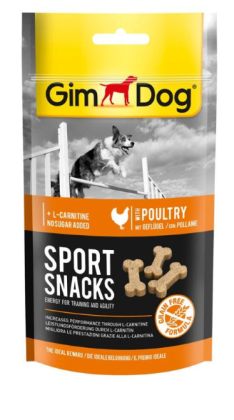 GIMDOG Sportsnacks drůbež 60g