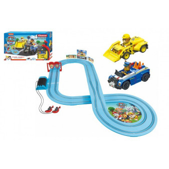 Autodráha Carrera First Paw Patrol/Tlapková Patrola 2,9m plast +2 auta na bat. v krabici 50x30x7