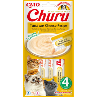 Churu cat masové pyré - tuňák, sýr 56g