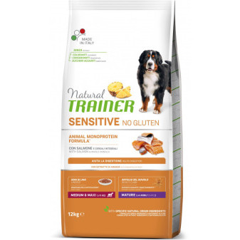 Trainer Natural Sensitive No gluten Maturity Medium/Maxi losos 12kg