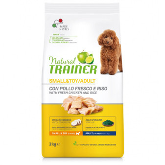 TRAINER Natural Small&Toy Adult kuře a rýže 2kg