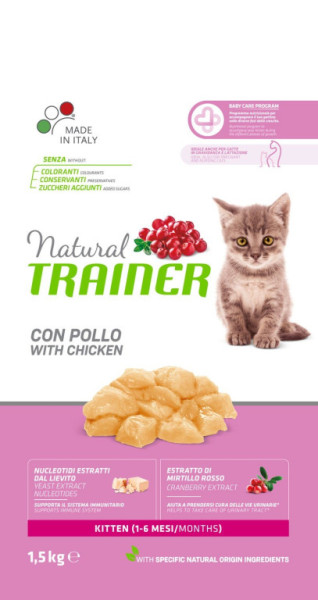 TRAINER Natural Cat Kitten kuřecí 1,5kg