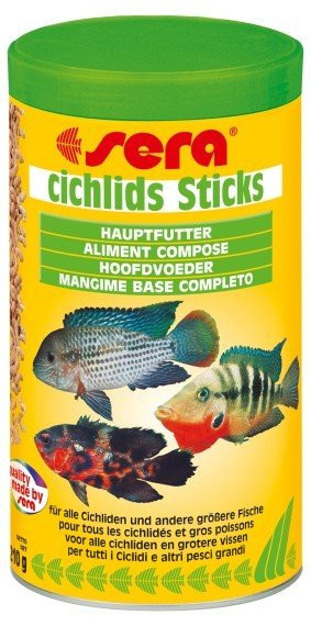 Sera základní krmivo pro středně velké a velké cichlidy Cichlids Stick 1000ml Nature