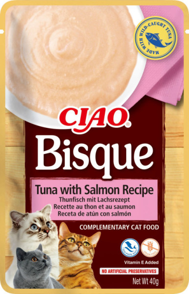 Kapsička Churu Cat Bisque - tuňák, losos 40g