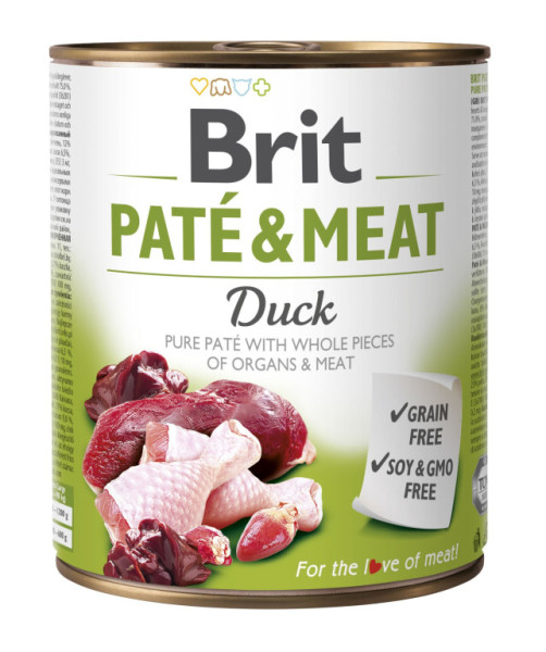 konzerva Brit Pate & Meat Duck 800 g