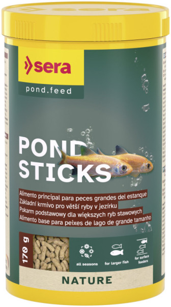 Sera kompletní krmivo pro okrasné ryby v jezírku Sera - Pond Sticks Nature 1000ml