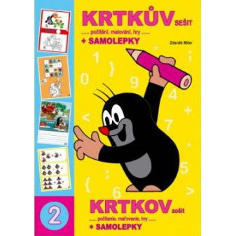 Omalovánka A4 book Krtkův sešit a samolepky