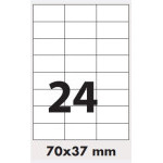 Etiketa 70x37mm/100ks, A4 bílá, Labels 1/24