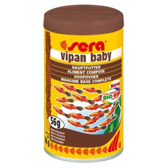 Sera růstové krmivo pro malé ryby Vipan Baby 100ml Nature