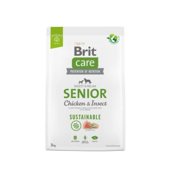 Brit Care Dog Sustainable Senior - chicken and insect, 3kg